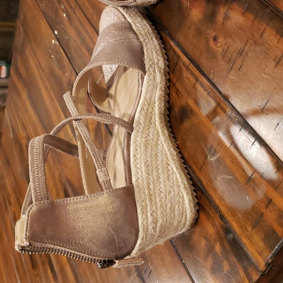 Eileen fisher wanda metallic suede espadrille - Picture 8 of 10